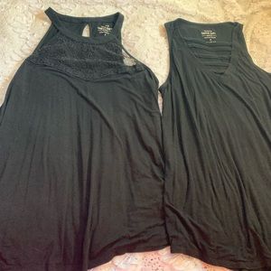 Torrid black super soft tanks size 2